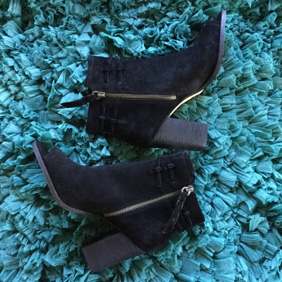 Splendid Rihana Open Toe Black Bootie - Picture 3 of 4